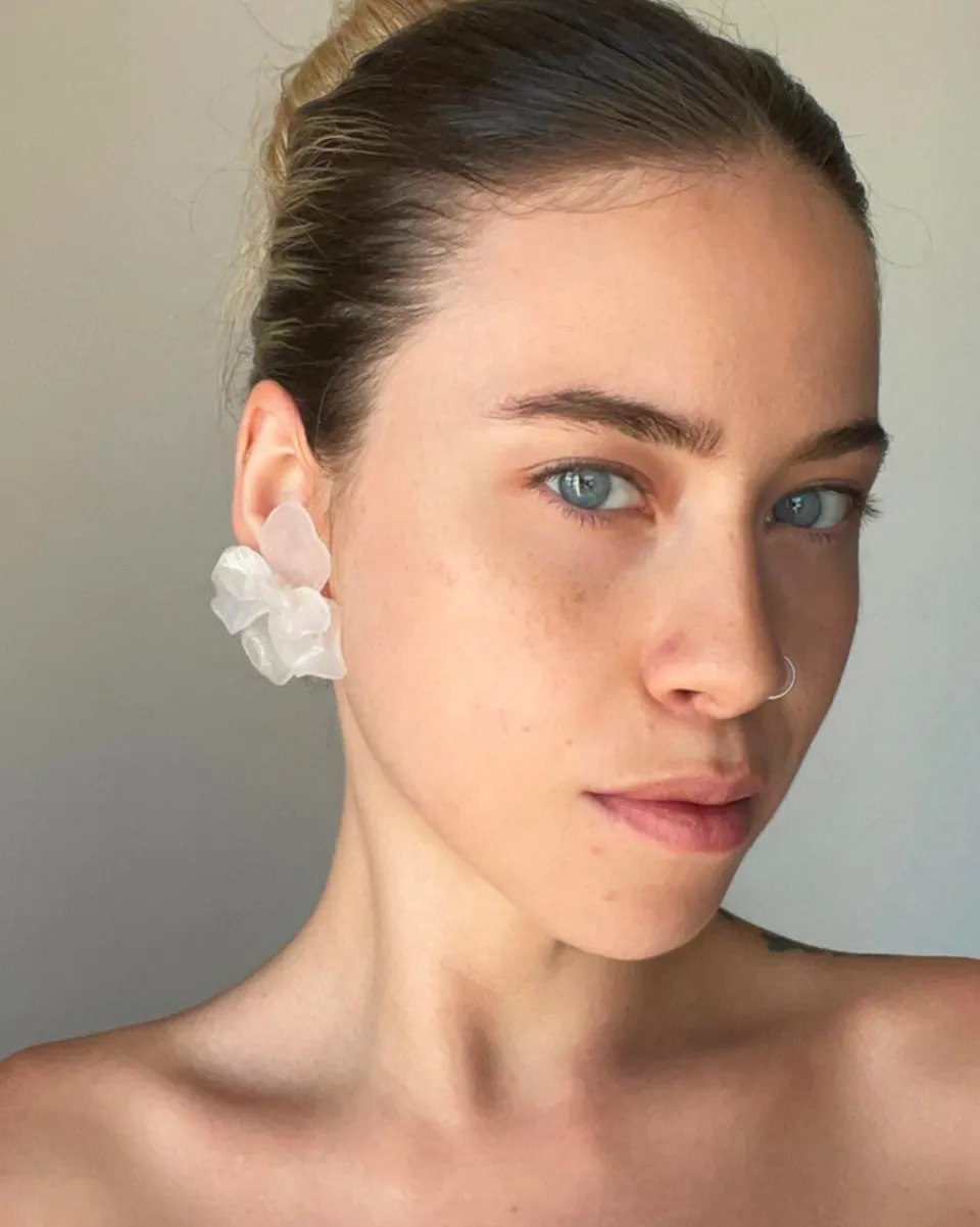 TA-DAAN Translucent Orchid earrings