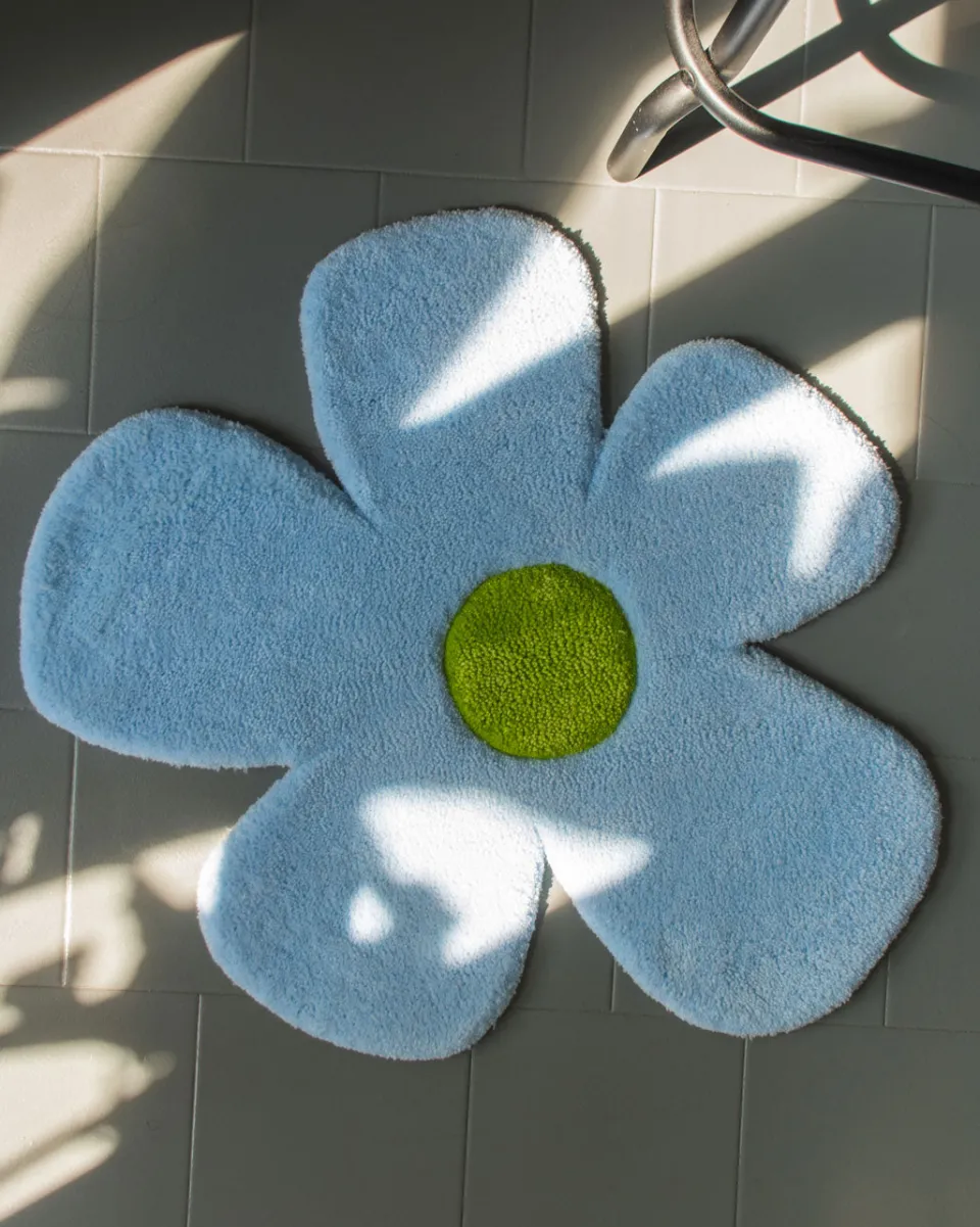 TA-DAAN Tufted Flower - Light Blue Green