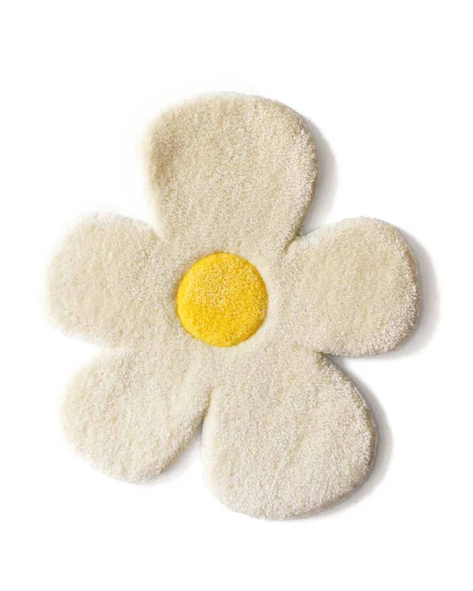 TA-DAAN Tufted Flower - White Yellow