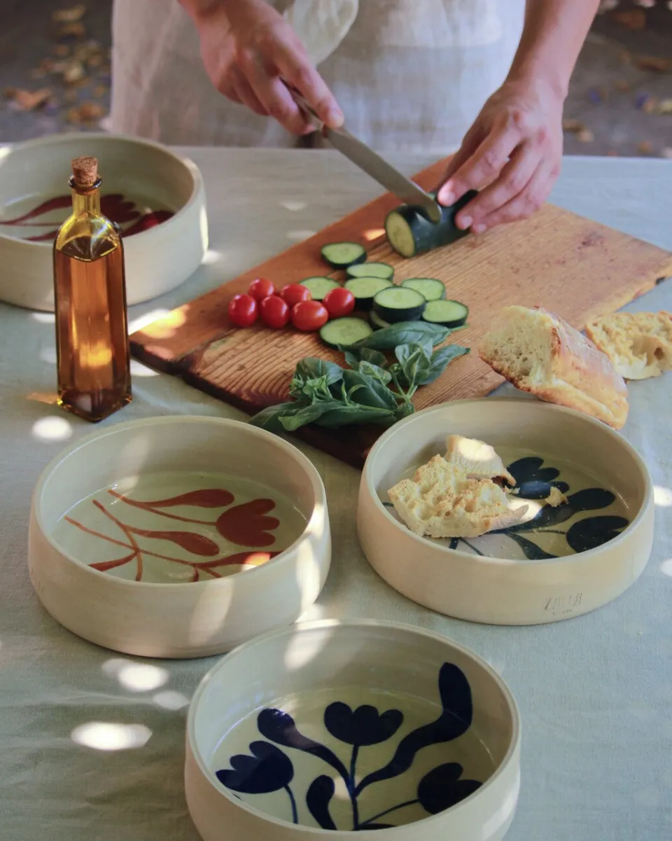 TA-DAAN Tulips Deep Plate MIX - Set of 4