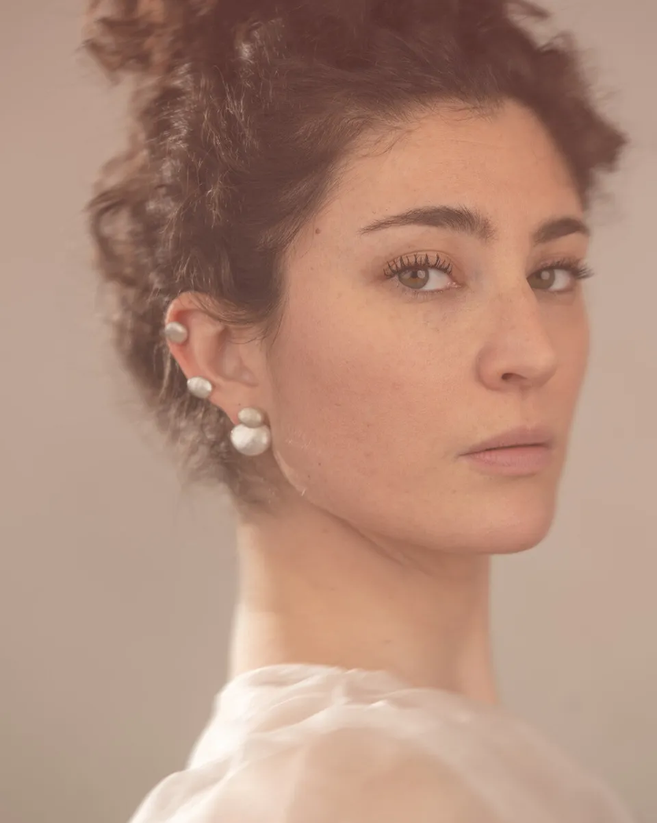 TA-DAAN Two in One Oval earrings