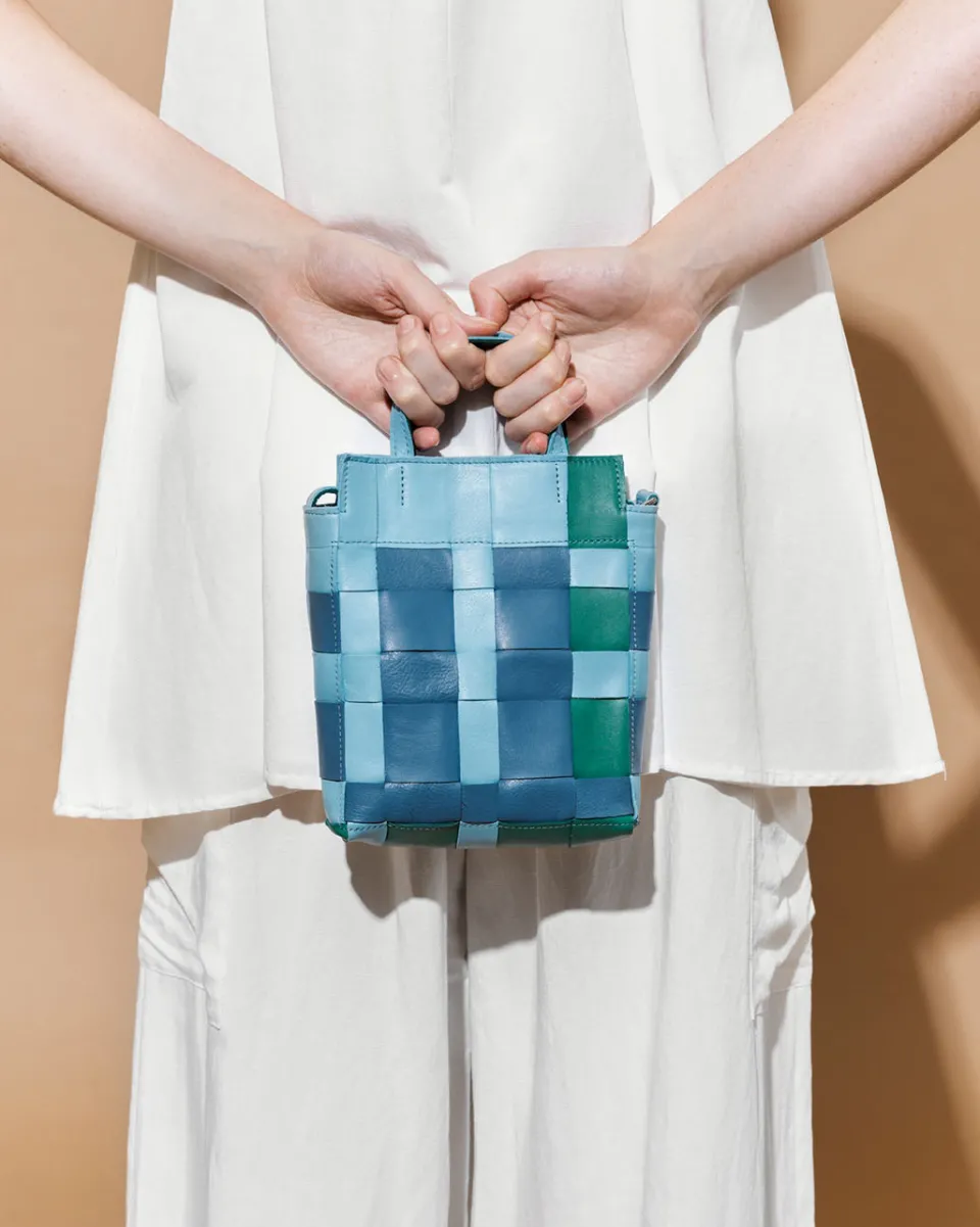 TA-DAAN Upcycled Woven Mini Crossbody Bag