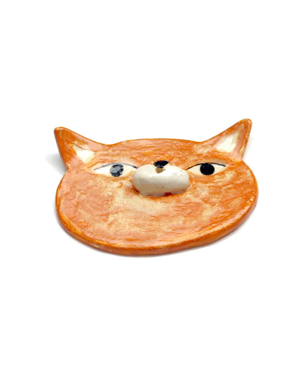 TA-DAAN Whistling Cat Incense Holder
