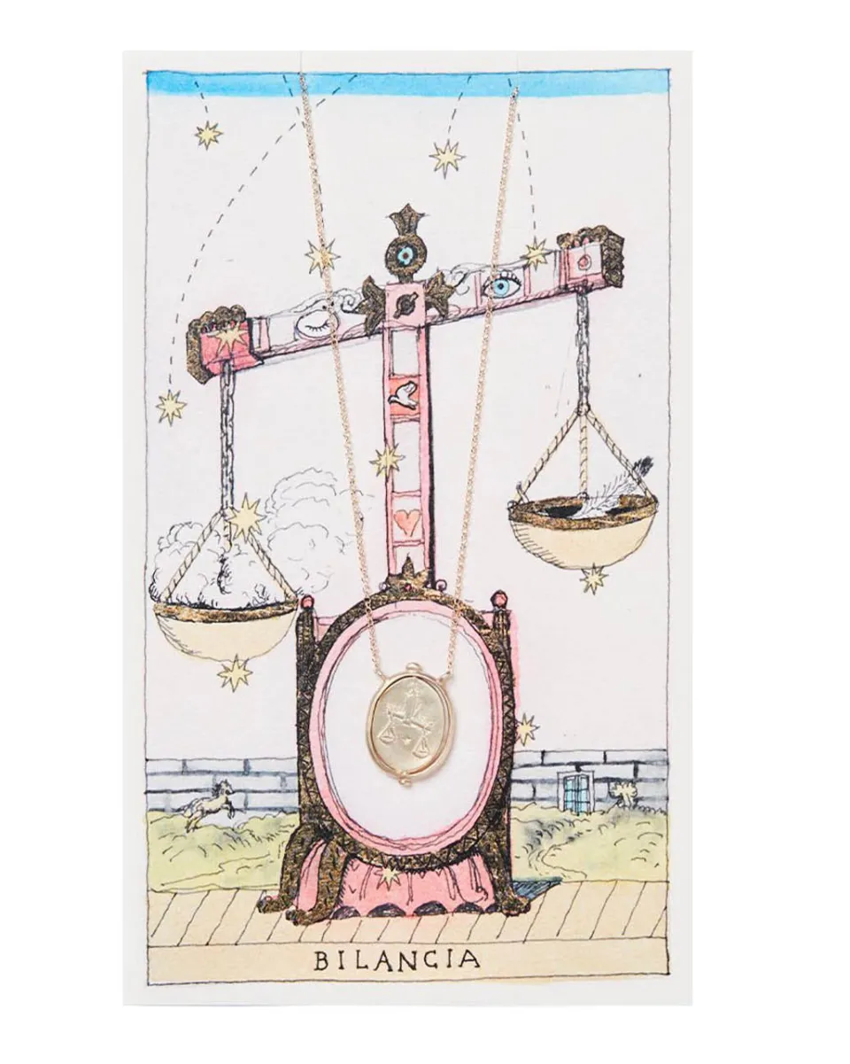 TA-DAAN Zodiac Necklace - Libra